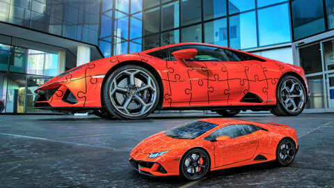 Así es el rompecabezas en 3D con forma de Lamborghini Huracán EVO