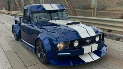 Crean una F100 con estética y V8 de Mustang