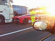 El primer accidente de un Ferrari LaFerrari