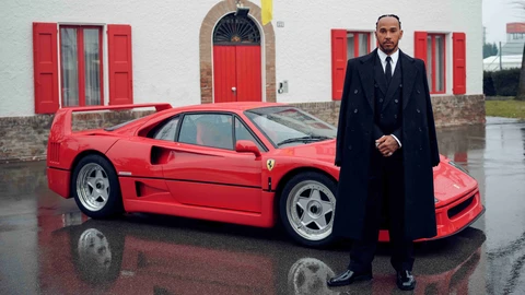 La foto del día: el primer dia de Lewis Hamilton en Ferrari