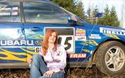 Jamie Thomas, una mujer piloto de rally