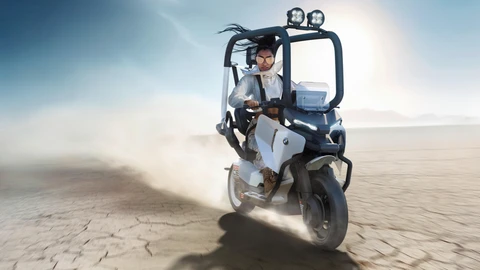 BMW Motorrad Vision CE, la moto eléctrica con la que no necesitarás usar casco