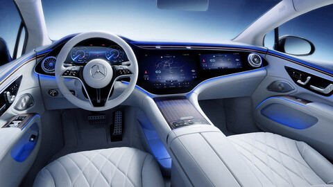 Mercedes-Benz muestra las primeras imágenes del interior del EQS, el Clase S eléctrico
