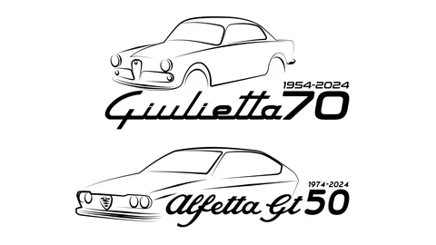 Alfa Romeo presenta logotipos conmemorativos para celebrar al Giulietta y Alfetta GT