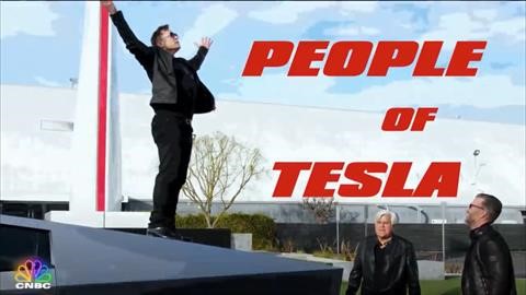 Tesla Cybertruck y Elon Musk en El Garaje Jay Leno