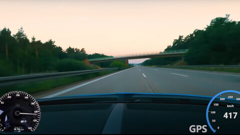 Video: un Bugatti Chiron vuela en la Autobahn a 417 km/h
