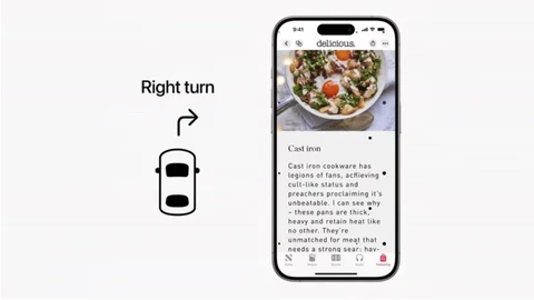 Apple actualizará CarPlay con sistema anti mareo para lectura