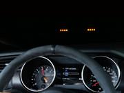 Mustang Shelby GT350 2016 con indicador de cambio en el Head-up display