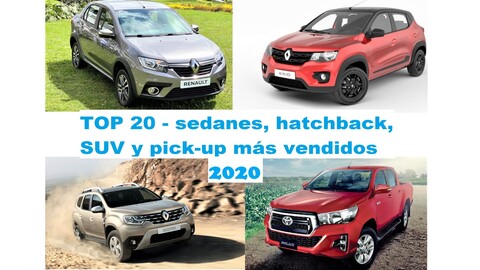 Top 20 - sedanes, hatchback, SUV y pick-up más vendidos en Colombia en 2020