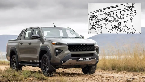 Así sería el interior de la nueva Toyota Hilux