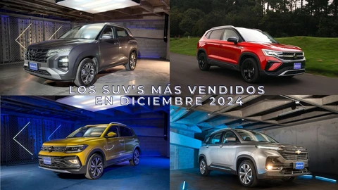 Los 10 SUVs más vendidos en diciembre 2024