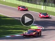 Video: así de increíble suenan cuatro Ferrari FXX K en Imola