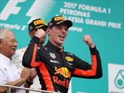 F1 2017 GP de Malasia: Festejo de Verstappen