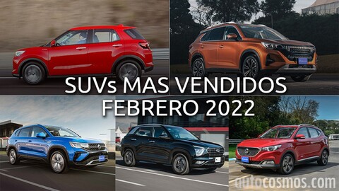 Los 10 SUVs más vendidos en febrero 2022