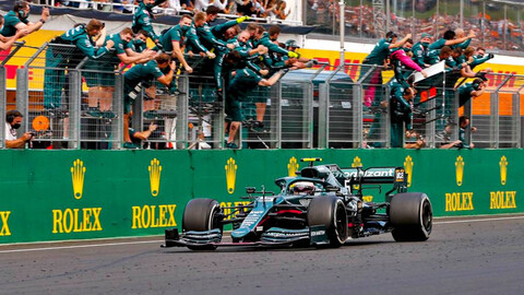 F1 GP de Hungría 2021 (parte 2) A Sebastian Vettel le duró poco la alegría… Hamilton, agradece
