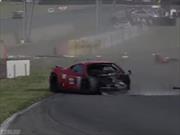 Impresionante accidente de un Ferrari en el circuito de Nogaro
