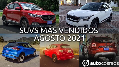Los 10 SUVs más vendidos en agosto 2021