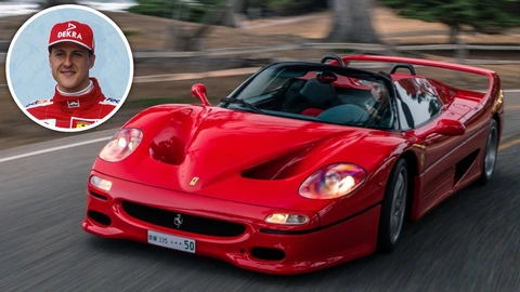 Sale a la venta un Ferrari F50 que fue consentido de Michael Schumacher