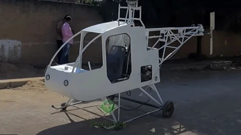 Con motor de Volkswagen Escarabajo pretenden volar este helicóptero